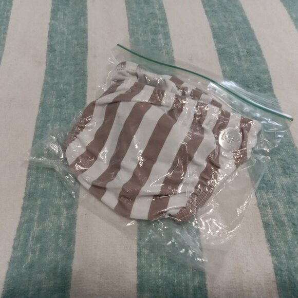 (*) VINTAGE MODUS VIVENDI BROWN STRIPED SWIM BRIEF, SIZE "S", (30'-32") - Picture 8 of 8